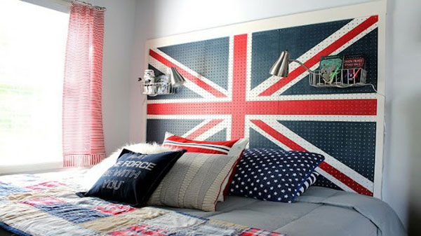 flag headboard ideas 35 Cool Headboard Ideas To Improve Your Bedroom Design