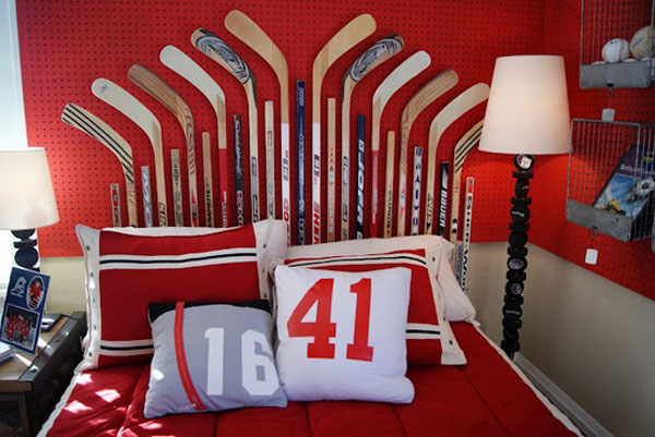 headboards ideas hockey 35 Cool Headboard Ideas To Improve Your Bedroom Design