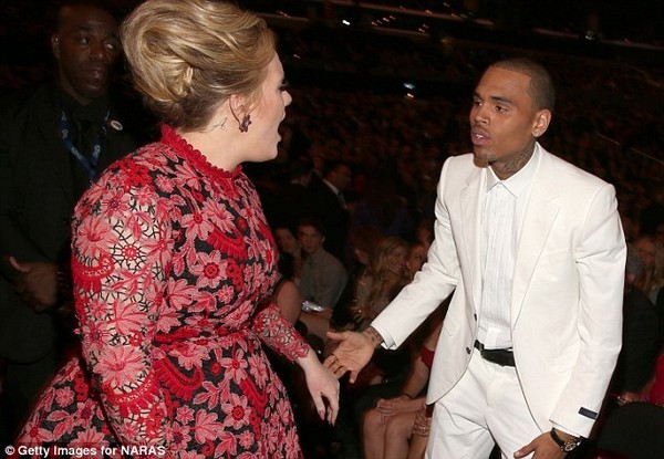 Chris Brown bị Adele mắng thẳng mặt vì xấu tính 2