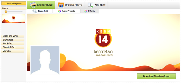 Tự tạo ảnh bìa độc đáo trên Facebook 4