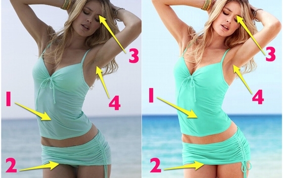 Bắt lỗi Photoshop của các thiên thần Victoria's Secret 15